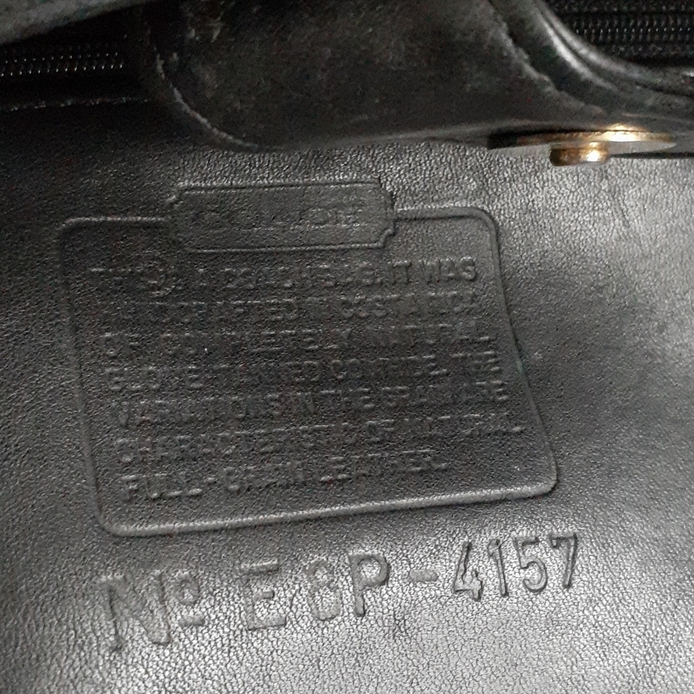 Vintage Coach Black Bag - Picture 8 of 8